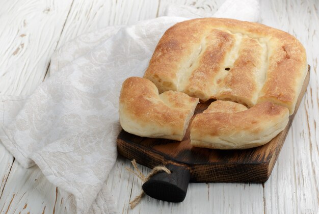 Pan blanco plano, lavash caucásico