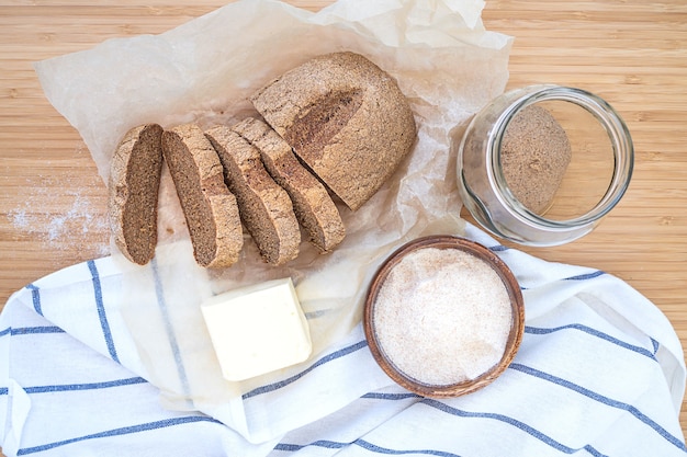 Pan casero de masa madre elaborado con harina de cellegrain.