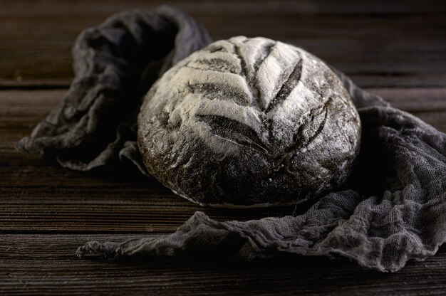 Pan de centeno casero con extracto de sepia