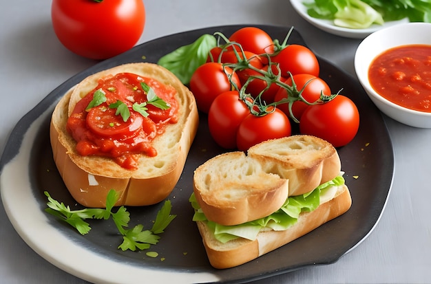 Pan con Tomate