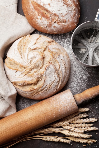 Pan crujiente hecho en casa