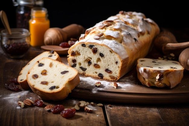 Foto el pan dulce de navidad robado genera ai