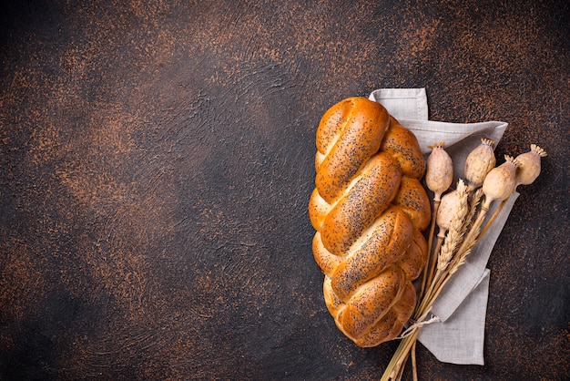 Pan dulce con semillas de amapola