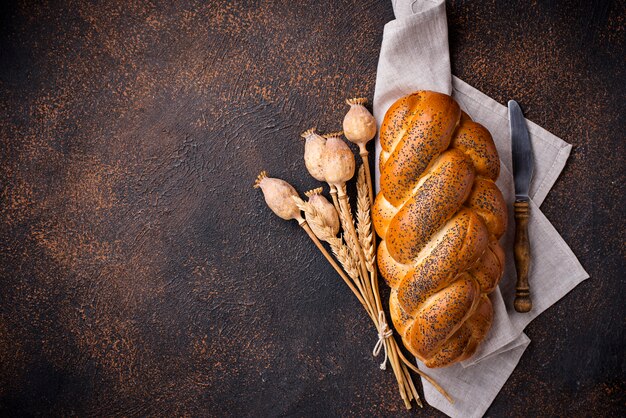 Pan dulce con semillas de amapola