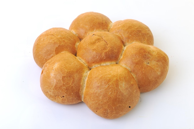 pan fresco alimento producto saludable aislado en blanco