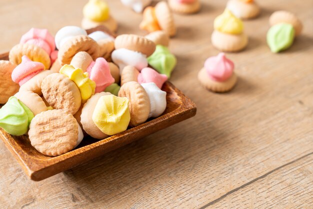 pan de galletas con azúcar de colores