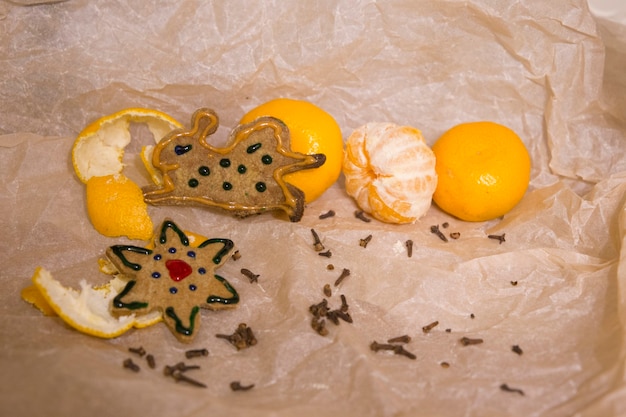 pan de jengibre feliz navidad comida