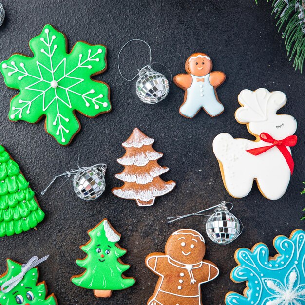 pan de jengibre galleta de navidad pastel casero postre dulce año nuevo