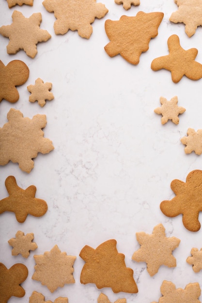 Pan de jengibre y galletas de azúcar para Navidad