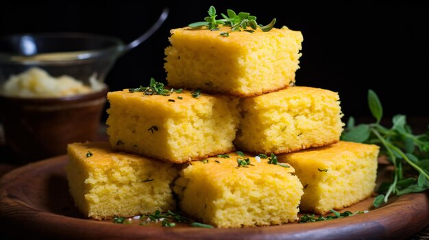 Pan de maíz con tomillo