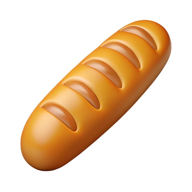 un pan de perrito caliente que tiene la forma de un pan