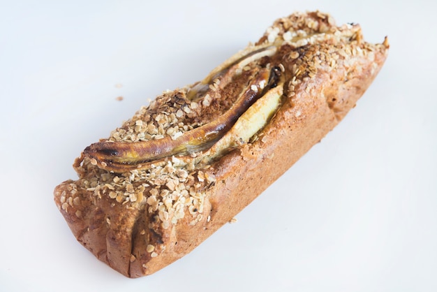 Pan de plátano con avena