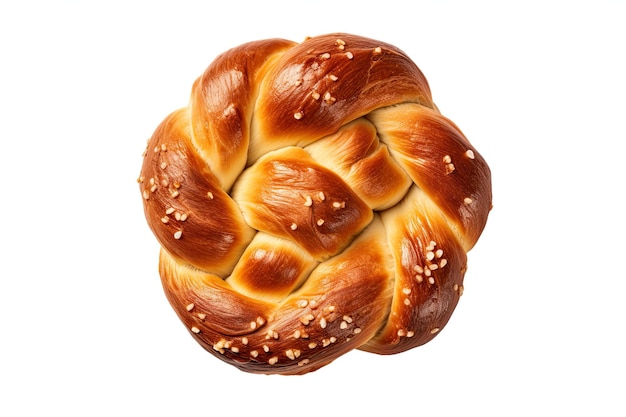 Foto el pan de pretzel en primer plano