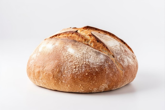 Pan de producto de panadería sobre fondo blanco.