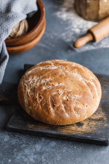 Pan recién horneado delicioso