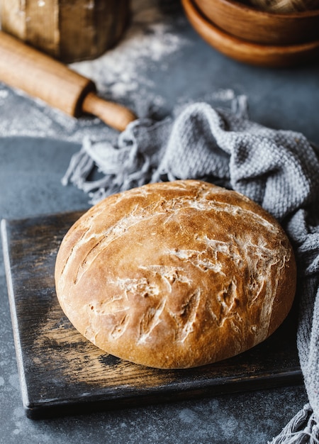 Pan recién horneado delicioso