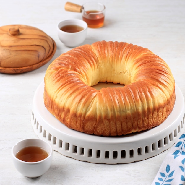 Pan de rollo de lana casero, brioche japonés viral Shokupan Hokkaido Pan de leche con textura hermosa como la lana.