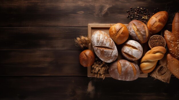 Pan sobre mesa de madera