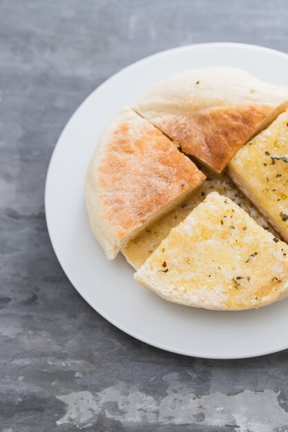 Pan típico portugués Madeira Bolo do Caco