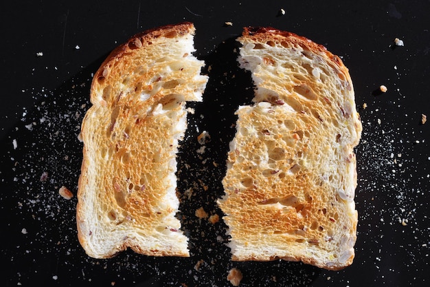 Pan tostado y asado