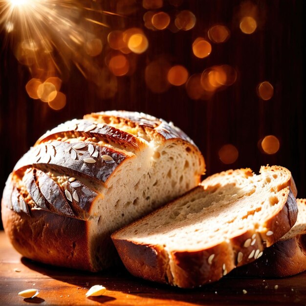 pan de varios granos pan recién horneado alimento básico para las comidas