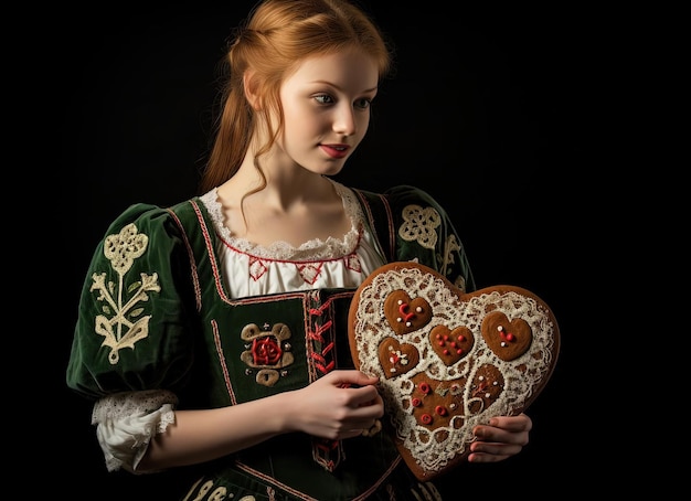 una panadera aficionada tiene su corazón hecho de jengibre al estilo del romanticismo alemán