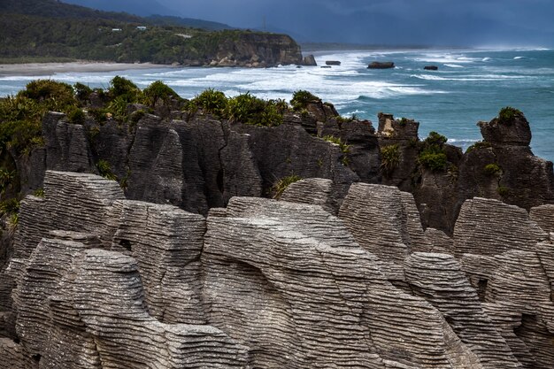 Pancake Rocks cerca de Punakaiki