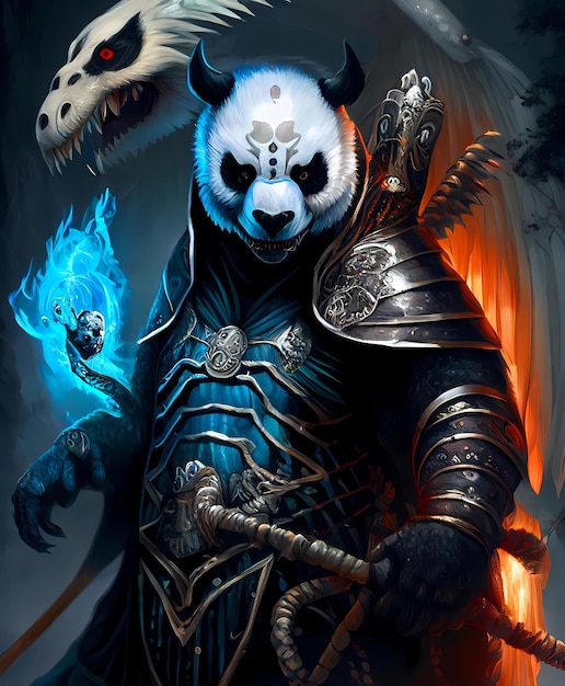 El panda brutal de metal