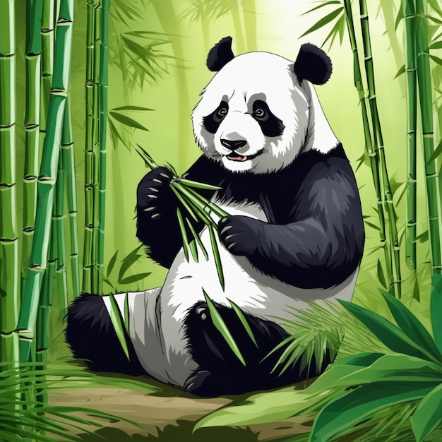 Panda Gigante Comendo Bambu PNG Imagens Gratuitas Para Download - Lovepik