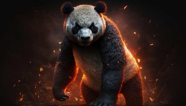 panda de fogo bravo