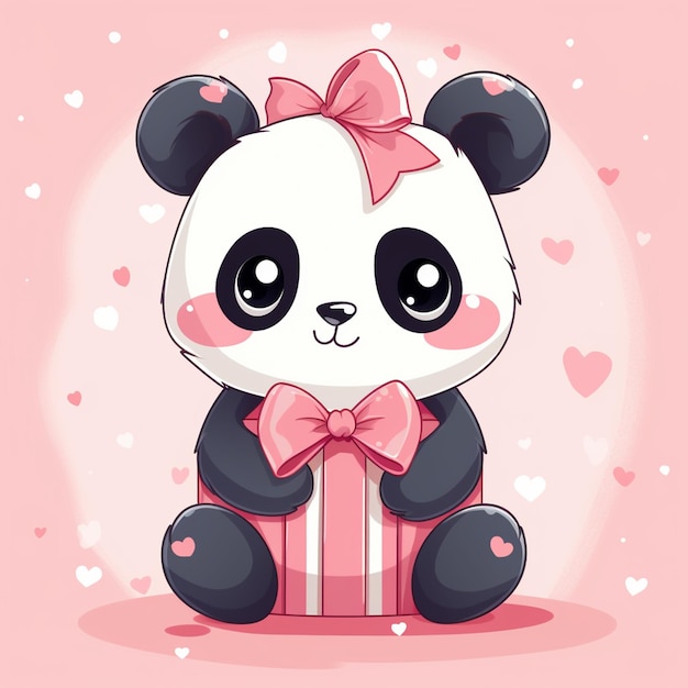 El panda es adorable, conmovedor y lindo.