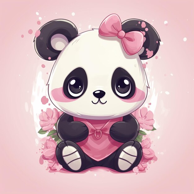 El panda es adorable, conmovedor y lindo.