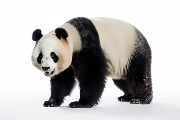 Panda gigante isolado em um fundo branco