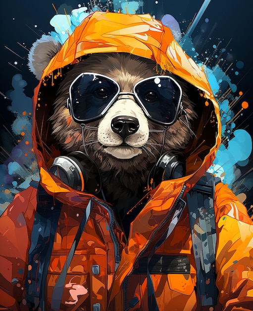 Panda-Illustration