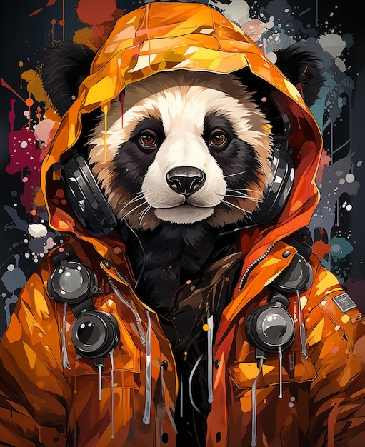 Panda-Illustration