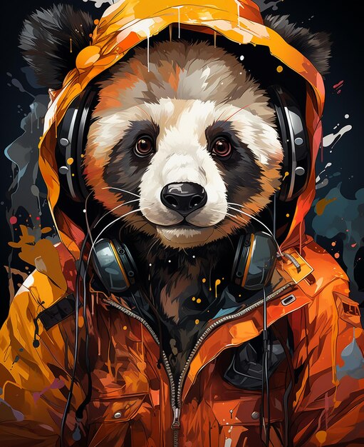 Panda-Illustration