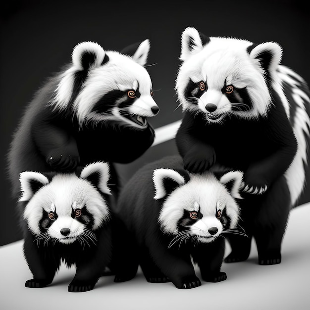 Panda infantil fofo