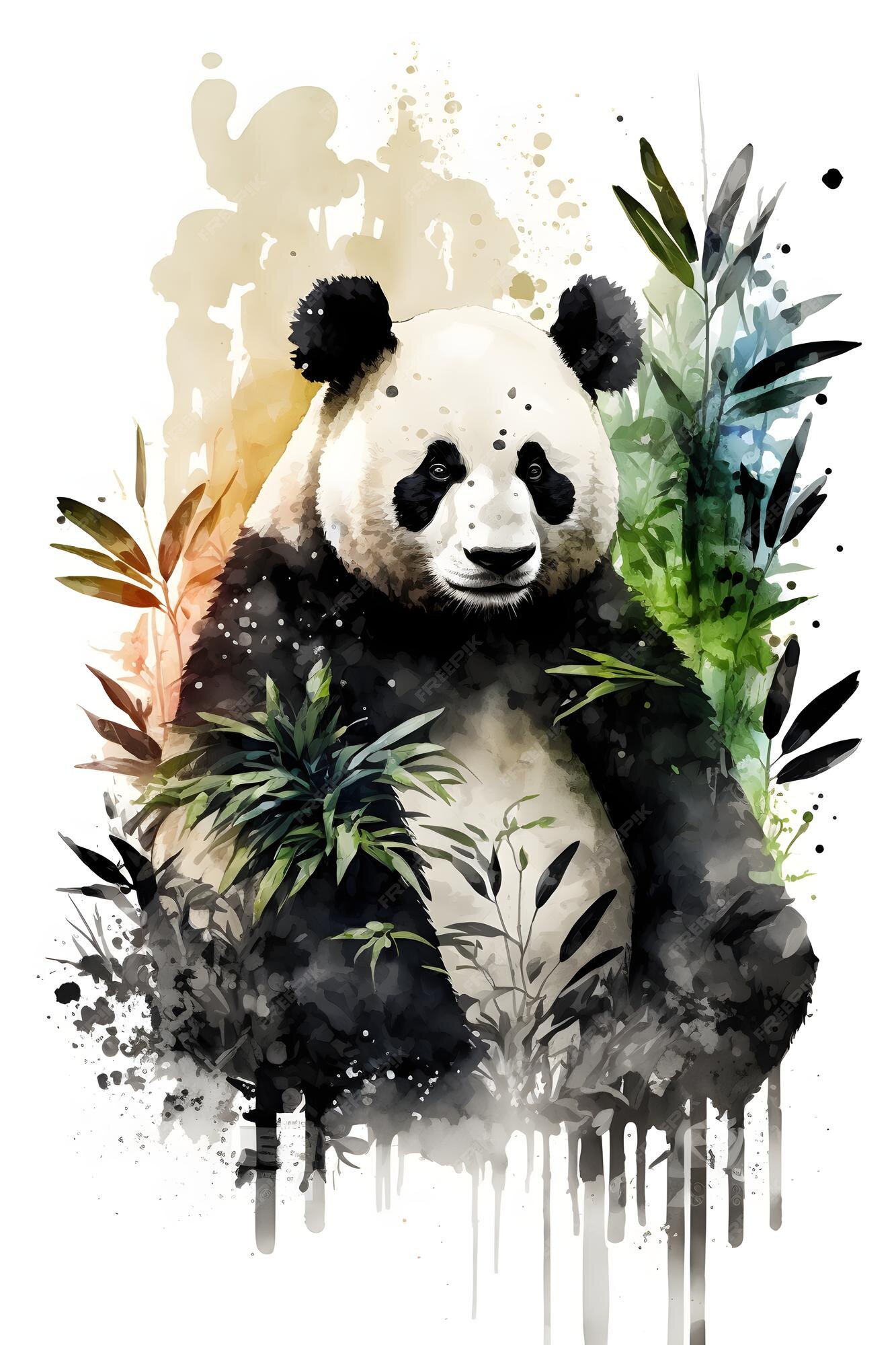 Página 7  Panda Aquarela Facil Imagens – Download Grátis no Freepik