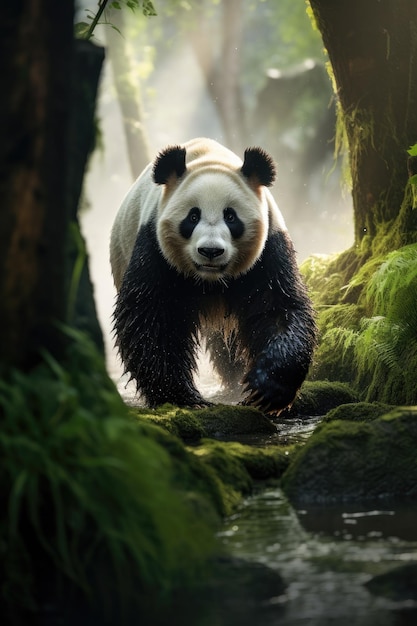 panda na selva