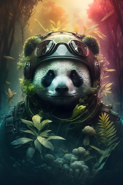 panda na selva