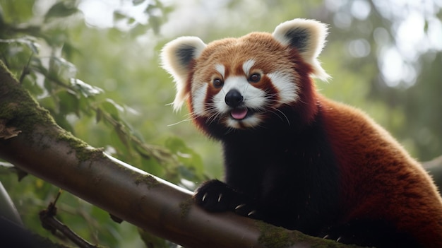 Panda rojo en la Base de Pandas de Chengdu