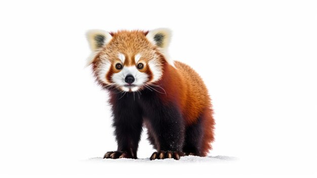 Vetores de Panda Vermelho Em Um Estilo Realista Sentase Em Um Fundo Branco  Animais Chineses e mais imagens de Panda Vermelho - iStock