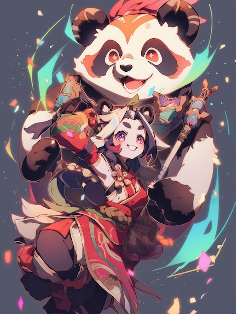 Panda vermelho