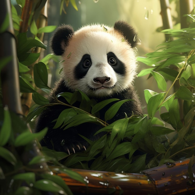 Panda-Visual-Fotoalbum voller süßer Momente und freundlicher Vibrationen für Tierliebhaber