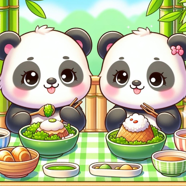 Estos pandas son la pareja perfecta. Siempre están ahí el uno para el otro, no importa lo que pase.