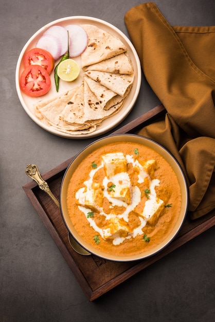 Paneer Butter Masala oder Cheese Cottage Curry