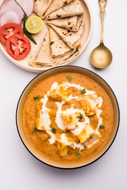 Paneer Butter Masala ou Cheese Cottage Curry