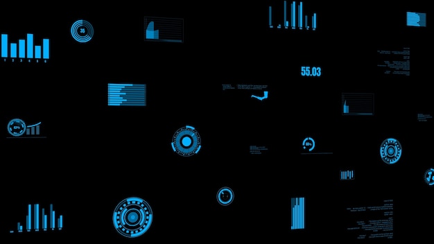 Panel de datos de la industria visionario que presenta el estado de la máquina