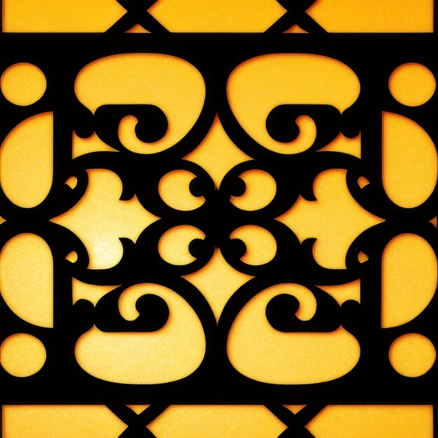 Un panel decorativo de metal negro con el número 12