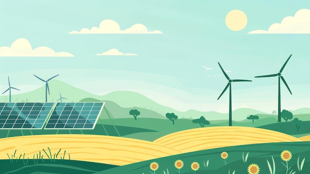un panel solar con paneles solares en el fondo